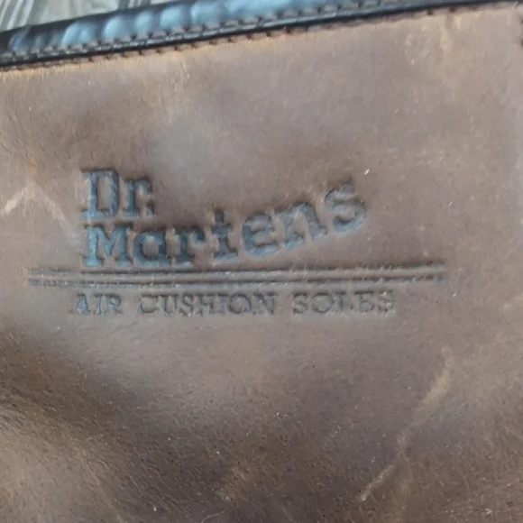 ​Dr. Martens 1460 Brown Leather Boots Distressed Size 8uk Made In England